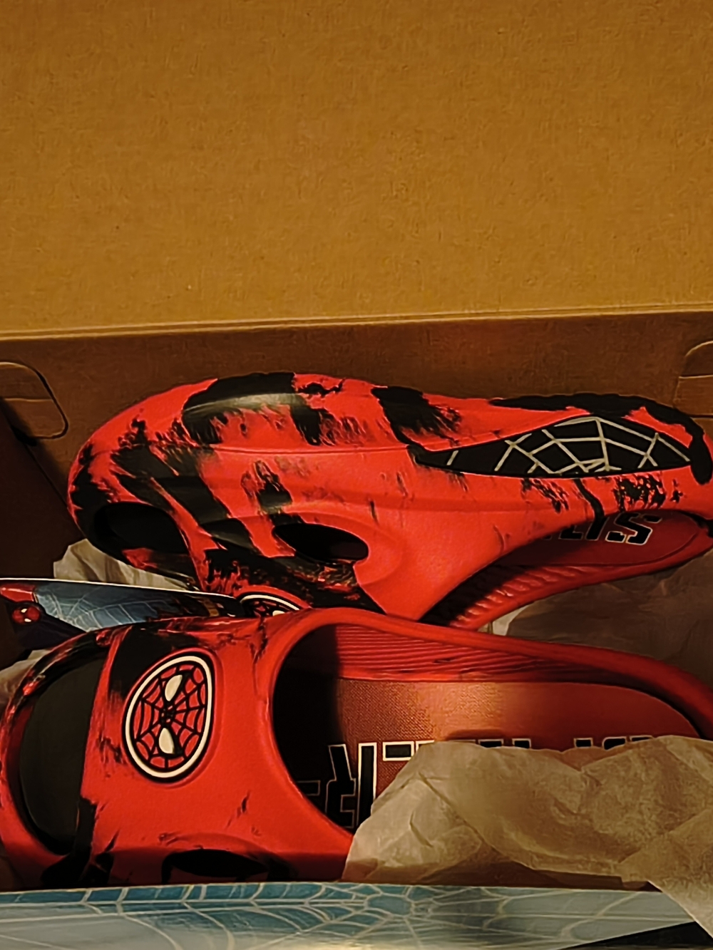 Marvel Red and Black Spider-Man Kids Sandals